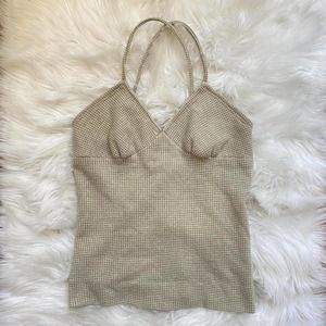 Vintage waffle knit tank